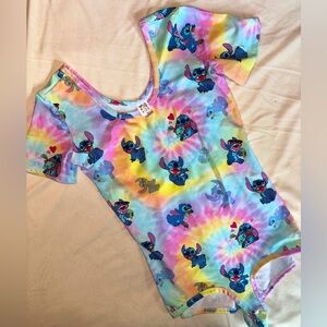 Wild Rich Kids (12) Mom Leotard in Rainbow Stitch Print